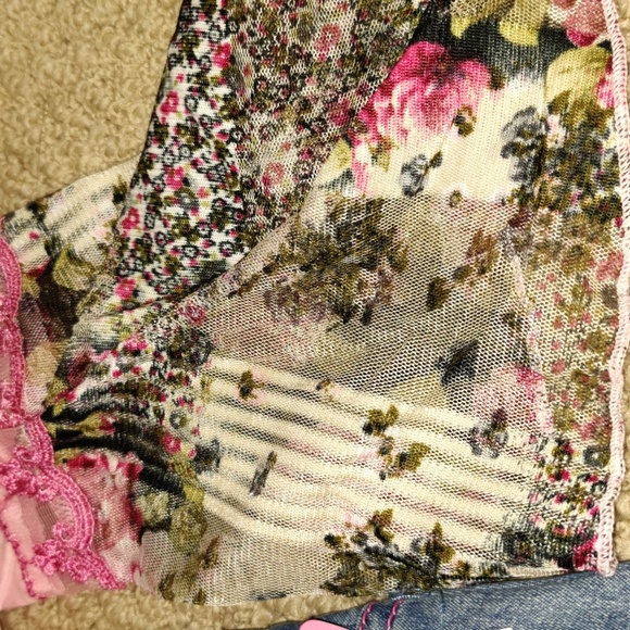 NWT Girls 2 Piece Jean Skirt and Wrap Set - Picture 3 of 7